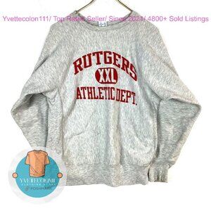 Rutgers athletic dept Scarlet Knights sweatshirt shirt grey - Loose fit